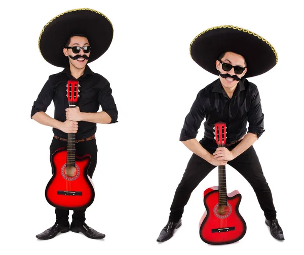 Rolig mexikan med sombrero hatt — Stockfoto