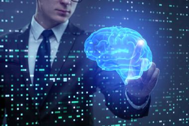 Yapay Zeka Konsepti İşadamı