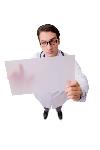 Male doctor isolated on the white background — Stock Photo, Image