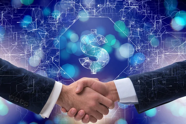 Handshake concept  - business metaphor illustration — Stock Photo, Image