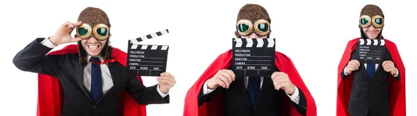 Man wearing red clothing in funny concept — Stock Photo, Image