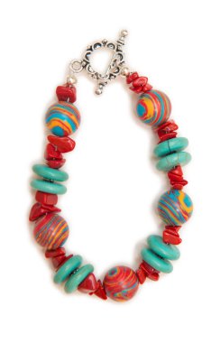 Whtie arka plan üzerinde izole zarif mücevherler