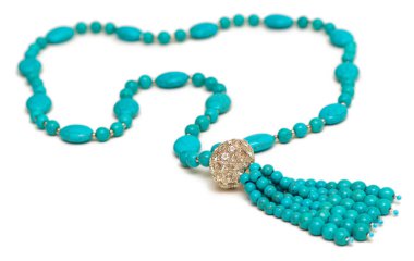 Beyaz arka plan üzerinde izole kadın mücevher