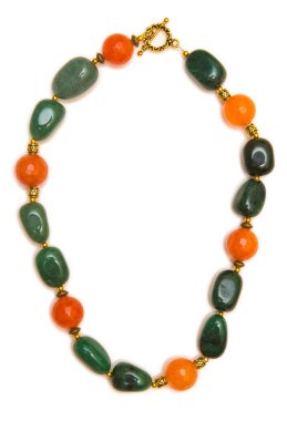 Beyaz arka plan üzerinde izole kadın mücevher