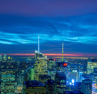 New York - 20 ARALIK 2013: Aşağı Manhattan 'ın Görünümü