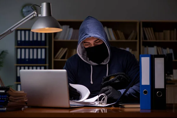 Hacker stehlen persönliche Daten vom heimischen Computer — Stockfoto