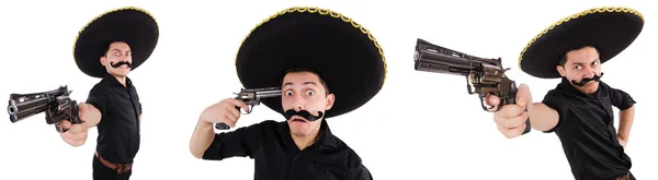 Grappige Mexicaan met sombrero hoed — Stockfoto