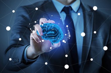 Yapay Zeka Konsepti İşadamı
