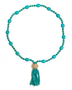 Beyaz arka plan üzerinde izole kadın mücevher