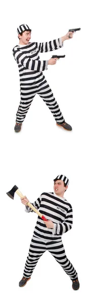 Funny prison inmate in concept — Stock Photo, Image