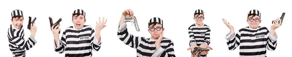 Funny prison inmate in concept — Stock Photo, Image