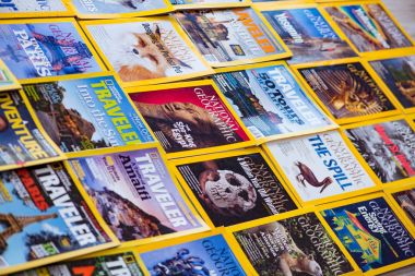 New York - 7 Mart 2017: National Geographic 7 Mart 2017