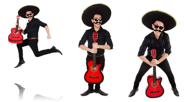 Rolig mexikan med sombrero hatt — Stockfoto