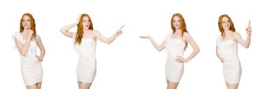 Moda elbiseli kadın