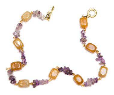 Whtie arka plan üzerinde izole zarif mücevherler