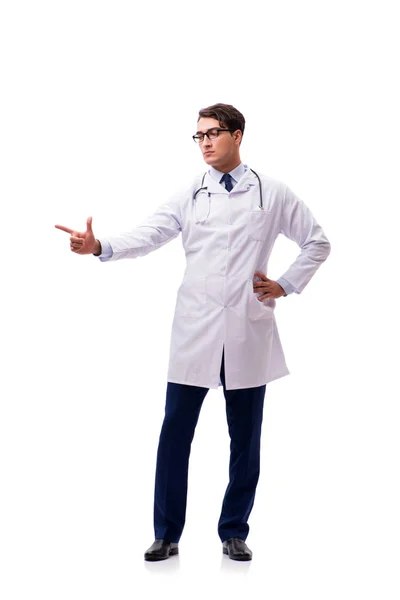 Médico joven aislado sobre fondo blanco —  Fotos de Stock