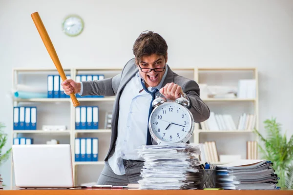 Angry aggressive businessman in the office — Stock Photo, Image