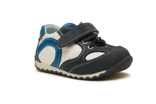 Baby schoenen geïsoleerd op de witte achtergrond — Stockfoto