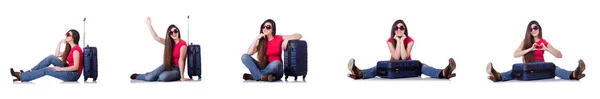 Young woman preparing for summer vacation — Stock Photo, Image