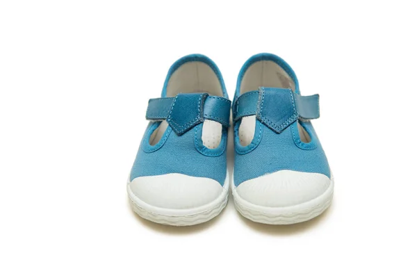 Dětská obuv izolovaných na bílém pozadí — Stock fotografie