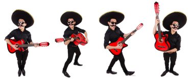 Şapkalı komik bir Meksikalı.