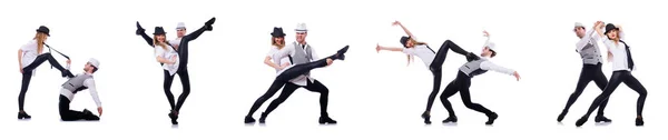 Par dansare dansar modern dans — Stockfoto