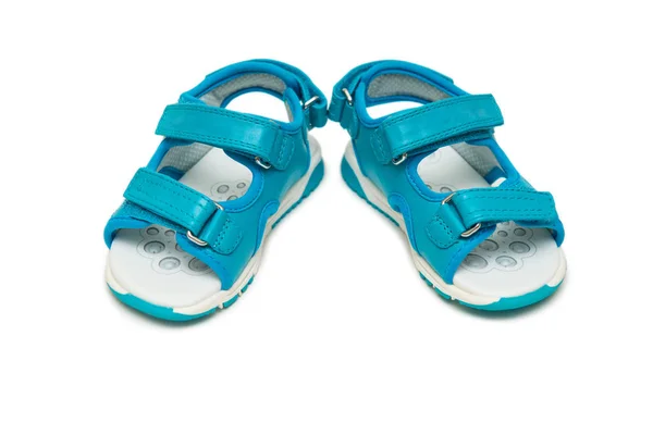 Scarpe bambino isolate sullo sfondo bianco — Foto Stock