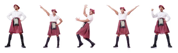 Scottish traditions concept with person wearing kilt — Stock Photo, Image