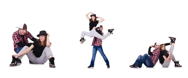 Par dansare dansar modern dans — Stockfoto