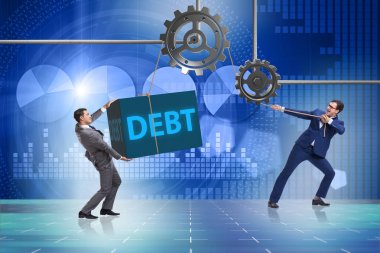 Borç işi kavramında iş adamı