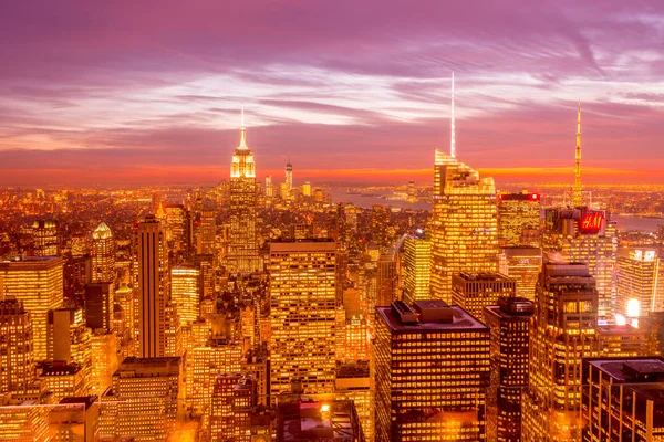 New York - 20. DEZEMBER 2013: Blick auf Lower Manhattan im Dezember — Stockfoto