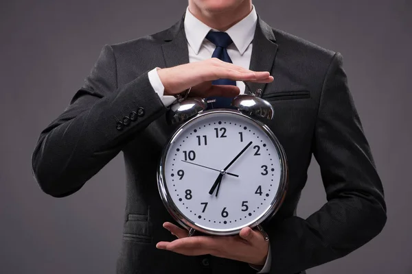 Businessman in time management concept — Stock Photo, Image