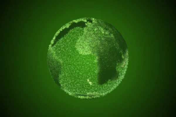 Концепция глобального потепления - концепция Дня Земли - 3D рендеринг — стоковое фото