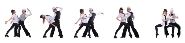 Par dansare dansar modern dans — Stockfoto