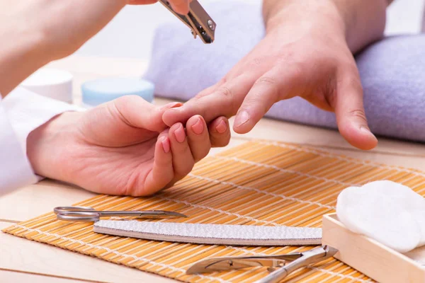 Hand manicure concept for man — Stock Photo, Image