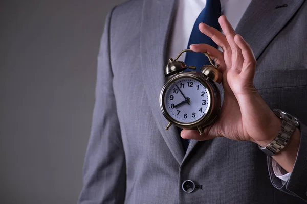 Empresário no conceito de gestão do tempo — Fotografia de Stock