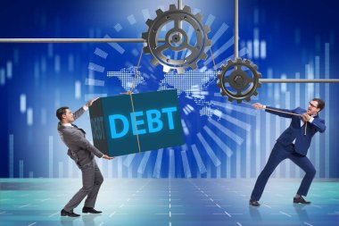 Borç işi kavramında iş adamı