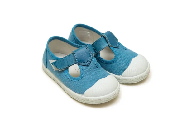 Chaussures de bébé isolées sur le fond blanc — Photo