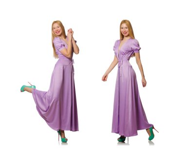 Moda giyim - kompozit görüntü güzel kadın