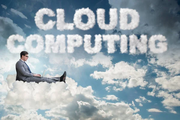 Archiviazione cloud computing nel concetto IT — Foto Stock