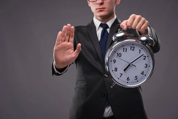 Empresário no conceito de gestão do tempo — Fotografia de Stock