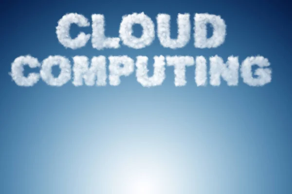 Archiviazione cloud computing nel concetto IT — Foto Stock