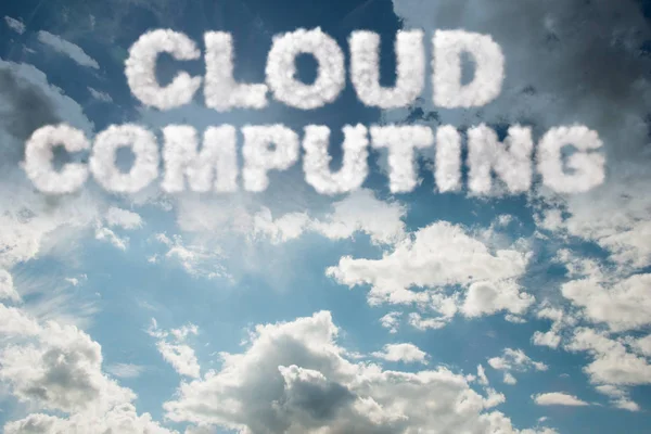 Archiviazione cloud computing nel concetto IT — Foto Stock