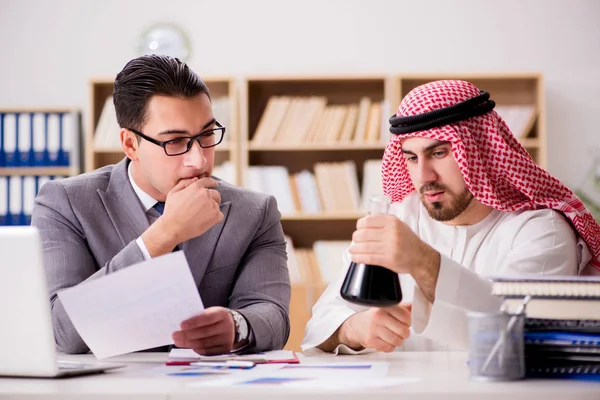 Diverse business concept with arab businessman