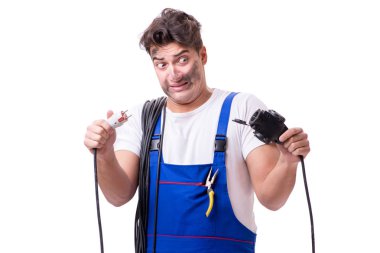 Komik adam Elektrik onarım işi