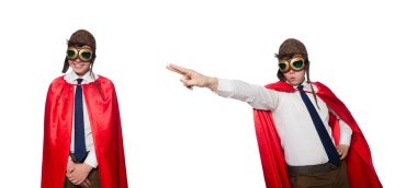 Beyaz tenli komik kahraman.