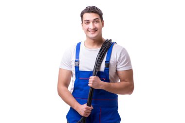 Elektrik onarım yapan erkek