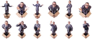 Kutu konseptinin dışında düşünen bir adam