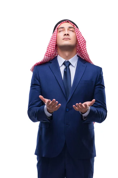 Arab businessman isolated on the white background — Stock Photo, Image