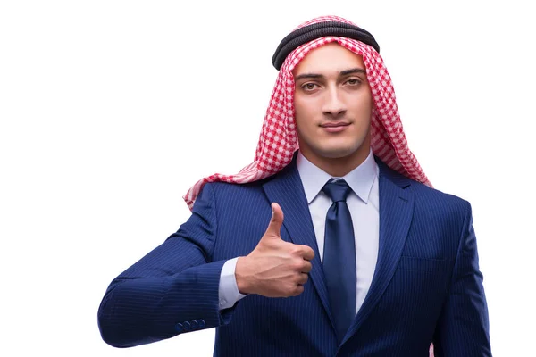 Arab businessman isolated on the white background — Stock Photo, Image